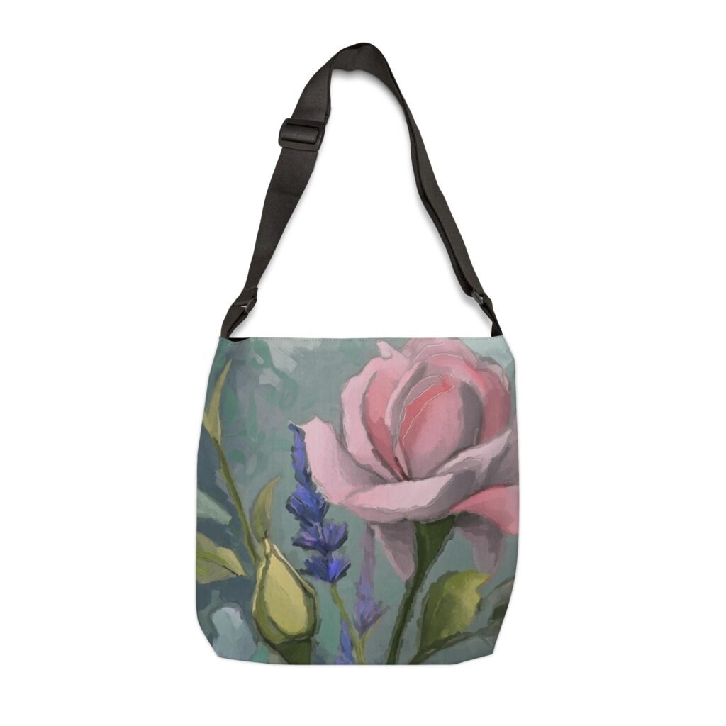 Misty Rose & Lavender Adjustable Tote