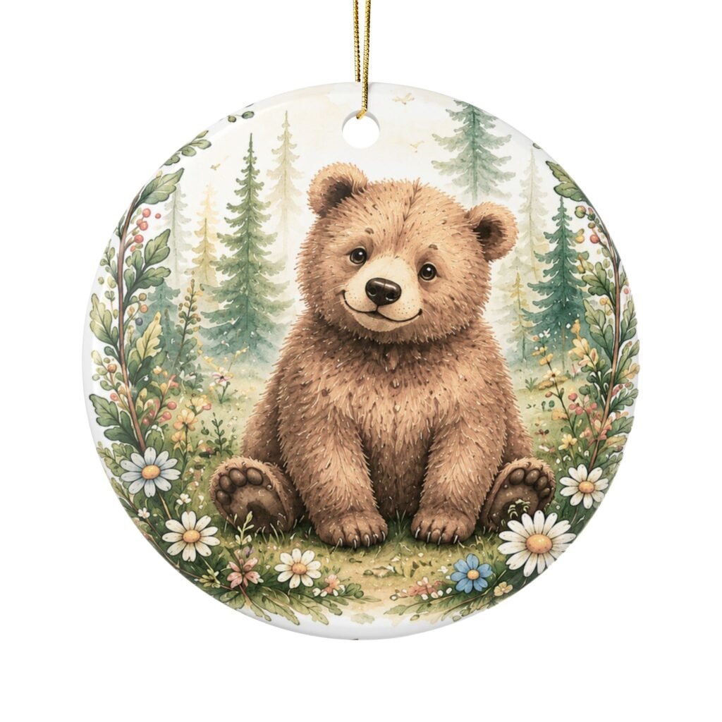 Bibi’s Little Light Round Ceramic Ornament
