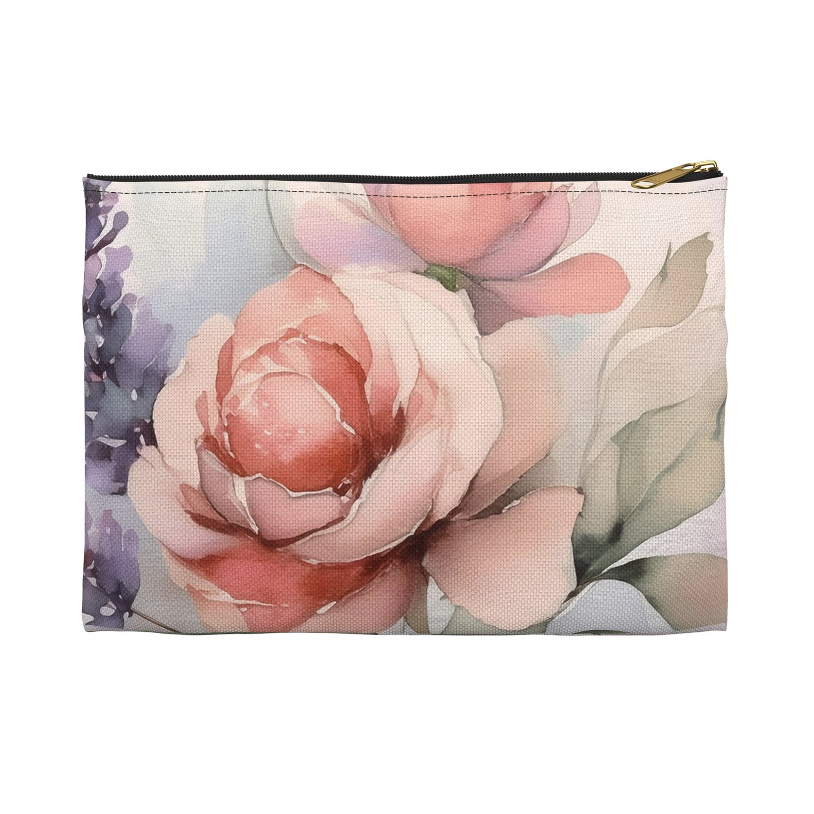 Blush Rose & Lavender Accessory Pouch - Image 5