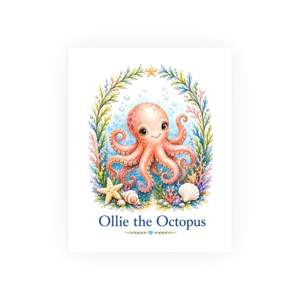 Ollie the Octopus Fine Art Print