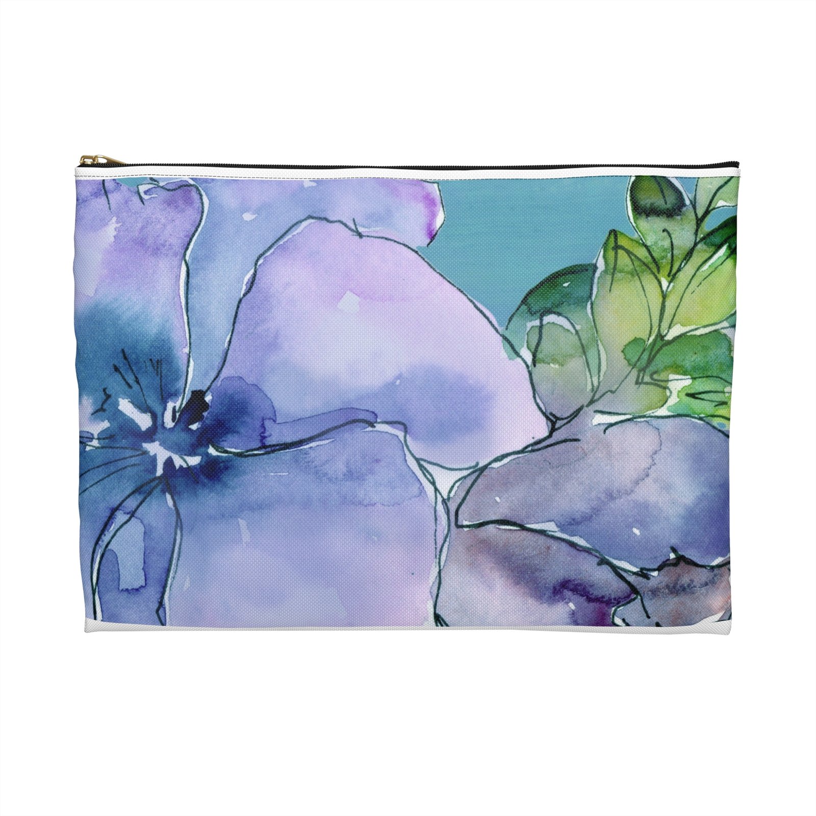 Blue Florals Accessory Pouch - Image 2