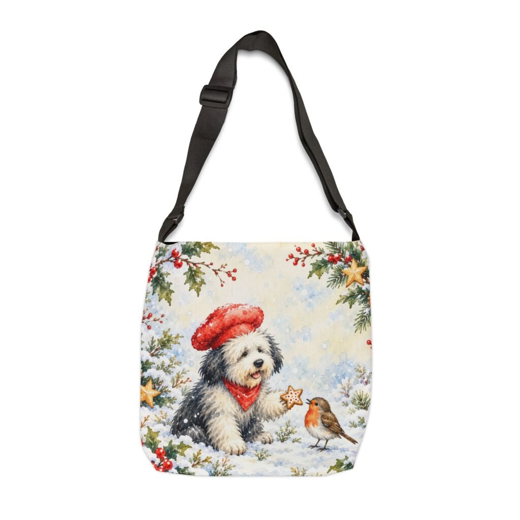 Whiskerloo Christmas Adjustable Tote