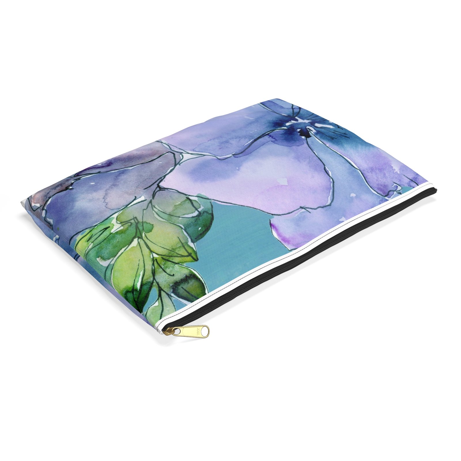 Blue Florals Accessory Pouch - Image 3