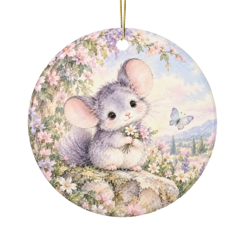 Fifi Round Ceramic Ornament